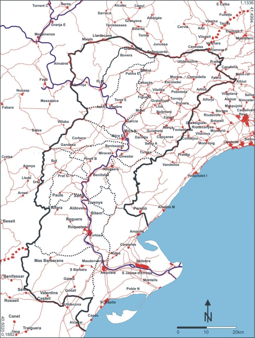 mapa pobles carreteres2